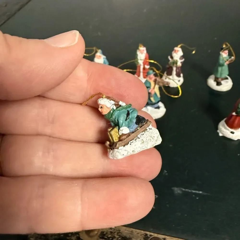 Set Of 15 Mini Victorian Ornaments